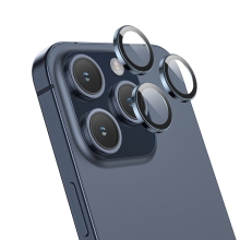 Προστασία Κάμερας Hoco 3D Metal V14 για Apple iPhone 15 Pro 15 Pro Max 16 Pro 16 Pro Max Dark Blue