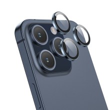Προστασία Κάμερας Hoco 3D Metal V14 για Apple iPhone 15 Pro 15 Pro Max 16 Pro 16 Pro Max Dark Blue