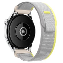 Watchband Hoco WH04 Belle Series από Nylon για Samsung Huawei Xiaomi Vivo OPPO κα 20mm Universal Λευκό-Κίτρινο