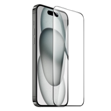 Tempered Glass Hoco Premium Series A37 120CC Large Arc Edges Dustproof 0.4mm 3D Anti-Static για Apple iPhone 16 Plus 15 Plus