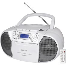 Ασύρματο ΡαδιοCD - Κασετόφωνο Sencor SPT 3907 W με CD/USB/BT 5.0 4W RMS (2x2W)