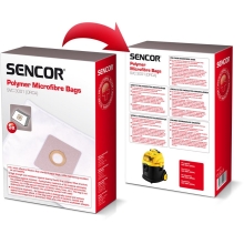 Ανταλλακτικές Σακούλες Sencor SVCX 0350 για Ηλεκτρική Σκούπα Sencor SVC 3001 5τμχ