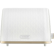 Φρυγανιέρα Sencor STS 7200WH 2 Θέσεων 930W 3D Pattern Design Λευκή