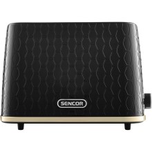 Φρυγανιέρα Sencor STS 7201BK 2 Θέσεων 930W 3D Pattern Design Μαύρη