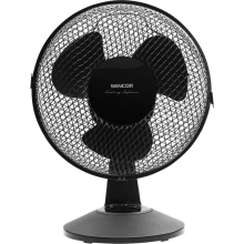 Επιτραπέζιος Ανεμιστήρας Sencor SFE 2311BK 30W Διάμετρου 23cm 2 Ταχυτήτων Μαύρος