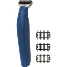 Επαναφορτιζόμενο Trimmer Sencor SHP 0450BK 500mAh με 3 Κεφαλές Διαφορετικού Μήκους Αθόρυβο Μοτέρ με Λεπίδες απο Ανοξείδωτο Ατσάλι Μπλε