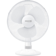 Επιτραπέζιος Ανεμιστήρας Sencor SFE 3027WH-EUE3 40W Διαμέτρου 40cm με 3 Ταχύτητες και Οριζόντια Περιστροφή 90° Λευκός
