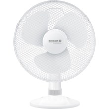 Επιτραπέζιος Ανεμιστήρας Sencor SFE 3027WH-EUE3 40W Διαμέτρου 40cm με 3 Ταχύτητες και Οριζόντια Περιστροφή 90° Λευκός