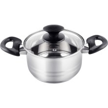 Κατσαρόλα LEGER SS 16x9,5cm 1,8lt Stainless Steel Lamart LTB1695 Ασημί