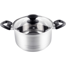 Κατσαρόλα LEGER SS 20x11,5cm 3,5lt Stainless Steel Lamart LTB2011 Ασημί