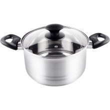 Κατσαρόλα LEGER SS 20x11,5cm 3,5lt Stainless Steel Lamart LTB2011 Ασημί