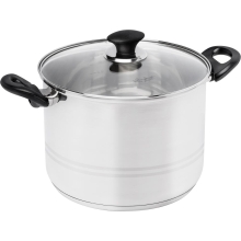 Κατσαρόλα LEGER 24X18cm 8lt Stainless Steel Lamart LTB2418 Ασημί