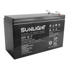 Μπαταρία Sunlight VRLA AGM (12V 7Ah) 2.05kg 151mm x 65mm x 94mm με Μεγάλους Πόλους