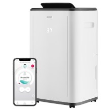 Αφυγραντήρας Sencor SDH 2028WH  Wi-Fi 20lt/ημέρα 360 W Κάλυψη 25-60τμ
