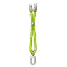 Hoco GH5 Καλώδιο Φόρτισης/Λουράκι Καρπού USB-C σε Lightning PD20W Braided Πράσινο 22cm