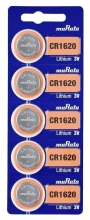 MURATA μπαταρίες λιθίου CR1620, 3V, 5τμχ