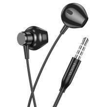 Hands Free Hoco M125 Smart Earphones Stereo 3.5mm με Μικρόφωνο και Πλήκτρο Λειτουργίας 1.2m Μαύρα