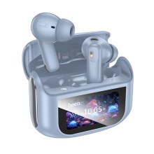 Wireless Hands Free Hoco EQ21 Sandy 400mAh  v5.4 με ANC ENC TWS 7 Ώρες Ομιλίας και Οθόνη Αφής Μπλε