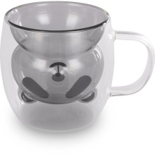 Σετ Ποτήρια VASO Lamart LT9126 Γυάλινα με Διπλό Τοίχωμα 230ml Μαύρα 2 Τεμ