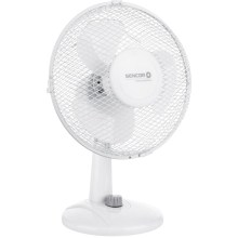 Επιτραπέζιος Ανεμιστήρας Sencor SFE 2327WH 30W Διαμέτρου 23cm 2 Ταχυτήτων και Οριζόντια Περιστροφή 90° Λευκός