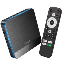 TV Box Hoco. DQ07 Primo 4K UHD 60Fps με WiFi RJ45 4GB RAM + 64GB ROM v5.0 Android 9 Δεν είναι συμβατό με εφαρμογές CosmoteTV και Netflix.