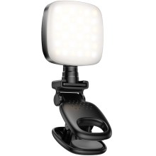 Φως LED Hoco K28 Beauty Mini 200mAh με 9 Επιλογές Φωτισμού απο Θερμό έως Ψυχρό Φώς και Μανταλάκι Στερέωσης