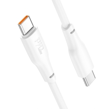 Καλώδιο Hoco X93 Force USB-C σε USB-C PD100W 3A για Γρήγορη Φόρτιση Λευκο 2m