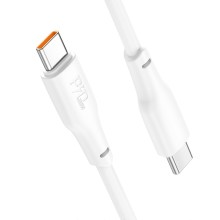 Καλώδιο Hoco X93 Force USB-C σε USB-C PD100W 3A για Γρήγορη Φόρτιση Λευκο 2m