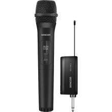 Ασύρματo Μικρόφωνo Sencor SSS WM10 με Ασύρματο Δέκτη 6.3mm Jack και Ακτίνα Λειτουργίας έως 20m