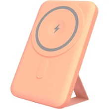 Power Bank Yenkee YPB 501 5000mAh 15W 3A MagSafe Ασύρματη Φόρτιση και 1xUSB-C PD20W, LED Ένδειξη Μπαταρίας Πορτοκαλί