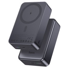 Power Bank Hoco J160B 20000mAh PD20W QC3.0 1xUSB-C με Ασύρματη Φόρτιση 15W και LED Ένδειξη Μπαταρίας Μαύρο