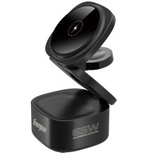 Επιτραπέζιος Φορτιστής 5 σε 1 Energizer WCP311 65W με 1xUSB-C 65W 1xUSB-A 18W και Ασύρματη Φόρτιση 15W Μάυρος