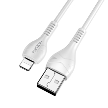 Καλώδιο Σύνδεσης και Φόρτισης Noozy A45 USB σε Lightning Λευκό 1m