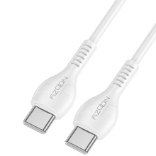 Καλώδιο Σύνδεσης και Φόρτισης A45 Power USB-C σε USB-C Fast Charging 60W+Apple PD27 Λευκό 2m