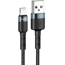 Καλώδιο Hoco. SU99 USB σε Lightning Fast Charging 3A Braided Μαύρο 1m