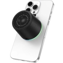 Φορητό Ηχείο Wireless Hoco HC49 Shine Mini Μαγνητικό TWS Hi-Fi Audio v6.0 700mAh 8W εως 4 Ώρες Αναπαραγωγής και Πολύχρωμο Φωτισμό Μαύρο