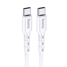 Καλώδιο Hoco. DU01 Novel USB-C σε USB-C Fast Charging 60W 3A Λευκό 1m
