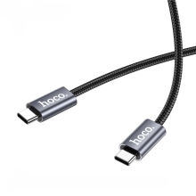 Καλώδιο Hoco. DU48 Times USB-C σε USB-C 240W 5A High Power Fast Charging Braided Μαύρο 1.8m