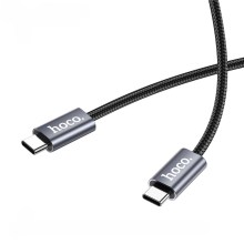 Καλώδιο Hoco. DU48 Times USB-C σε USB-C 240W 5A High Power Fast Charging Braided Μαύρο 1.8m