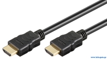 GOOBAY καλώδιο HDMI με Ethernet 51819, 4K 3D, 10.2Gbit/s, 1.5m, μαύρο