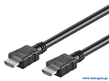 GOOBAY καλώδιο HDMI με Ethernet 58442, HDR, 10.2 Gbit/s, 4K, 3m, μαύρο