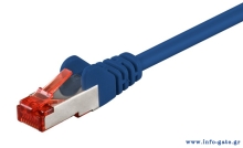 GOOBAY καλώδιο δικτύου 68267, CAT 6 S/FTP, copper, 250MHz, 1m, μπλε