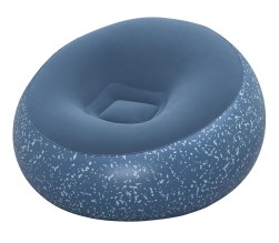 BESTWAY φουσκωτή πουφ πολυθρόνα 75154, 112x112x66cm, μπλε