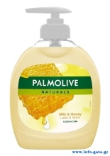 PALMOLIVE υγρό κρεμοσάπουνο Naturals, με μέλι & γάλα, 300ml