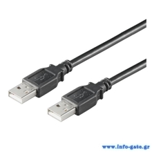 GOOBAY καλώδιο USB 2.0 Type A 93593, copper, 1.8m, μαύρο