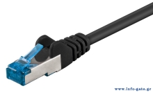 GOOBAY καλώδιο δικτύου 93706, CAT 6A S/FTP, 500MHz, Copper, 10m, μαύρο