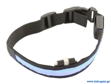 Περιλαίμιο σκύλου AG232A με φωτισμό LED, 34-44cm, μαύρο/μπλε