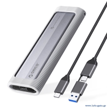 ORICO θήκη για M.2 NVME/NGFF SSD AXM2S-G2, 10Gbps, tool free, γκρι