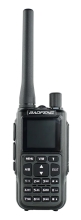 BAOFENG ασύρματος πομποδέκτης MINI-5, UHF/VHF, 5W/2W, μαύρος