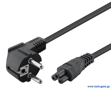 POWERTECH καλώδιο τροφοδοσίας CAB-P029, 3x 0.30mm, 1.5m, μαύρο, 10τμχ